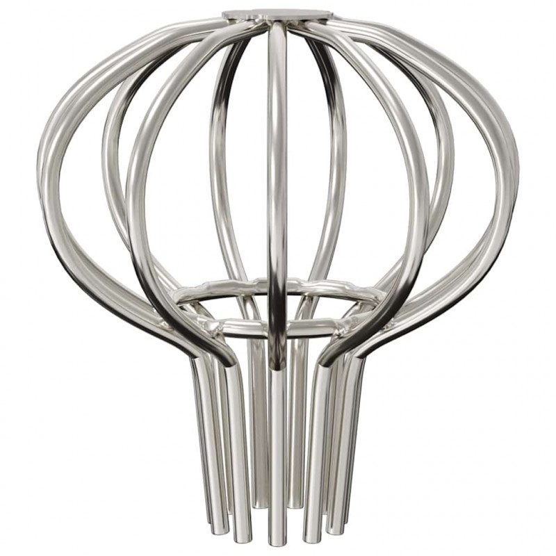 Osłona na liście rynny 2 pcs Srebrny 50 mm Stal nierdzewna