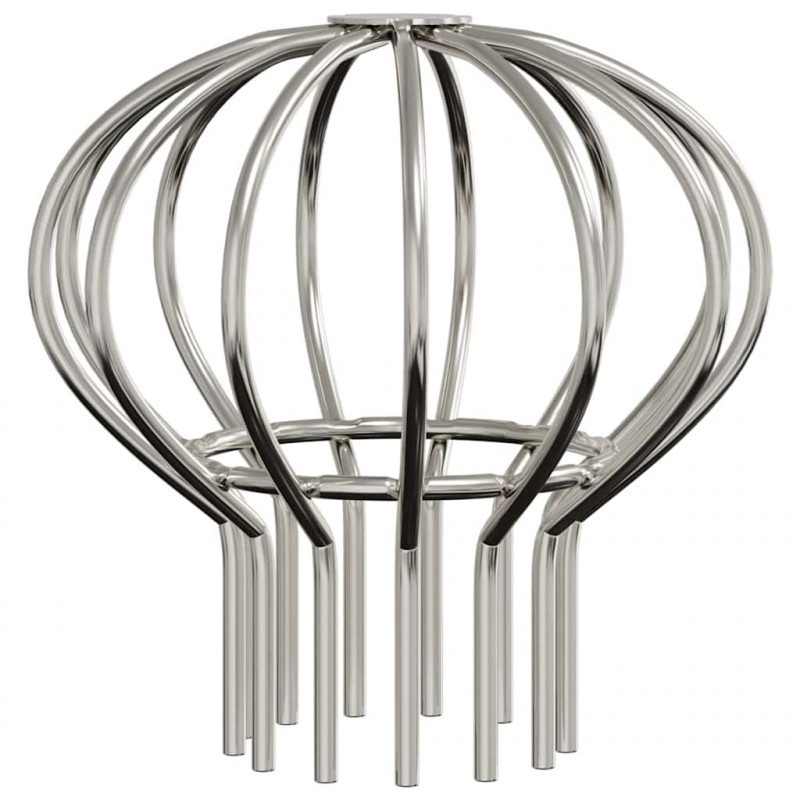Osłona na liście rynny 2 pcs Srebrny 75 mm Stal nierdzewna