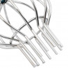 Osłona na liście rynny 2 pcs Srebrny 75 mm Stal nierdzewna