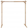 Łuk Ślubny Jasny Brąz 225 x 95 x 226 cm Lite drewno sosnowe