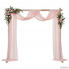 Łuk Ślubny Jasny Brąz 225 x 95 x 226 cm Lite drewno sosnowe