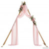 Łuk Ślubny Jasny Brąz 202 x 95 x 254 cm Lite drewno sosnowe