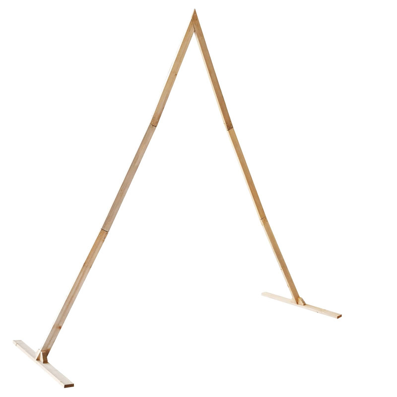 Łuk Ślubny Jasny Brąz 202 x 95 x 254 cm Lite drewno sosnowe