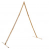 Łuk Ślubny Jasny Brąz 202 x 95 x 254 cm Lite drewno sosnowe