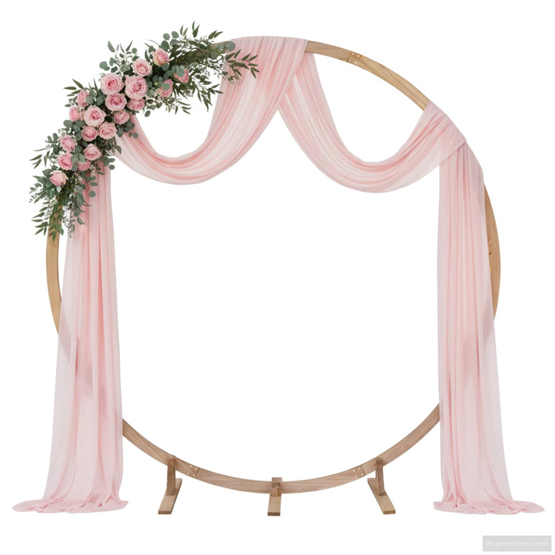 Łuk Ślubny Jasny Brąz 224 x 80 x 220 cm Lite drewno sosnowe
