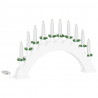 Świąteczny Łuk Świec z 10 Świecami LED Biały 47 x 5 x 29 cm