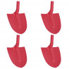 Głowica łopaty 4 pcs Czerwony 39,5 x 27,5 cm