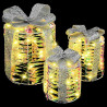 Dekoracja Pudełka Prezentowego 3 pcs 20 x 20 x 20 cm PET