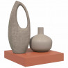 Półka ścienna Czerwony 23 x 23,5 x 4 cm Materiał drewnopochodny
