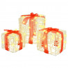Pudełko Prezentowe 3 pcs Ciepła biel 20 x 20 x 20 cm Akryl