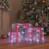 Pudełko Prezentowe 3 pcs Zimna biel 20 x 20 x 20 cm Akryl