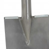 Głowica łopaty Srebrny 43 x 17 cm Stal malowana proszkowo