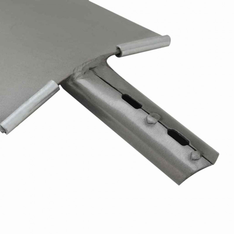 Głowica łopaty Srebrny 43 x 17 cm Stal malowana proszkowo