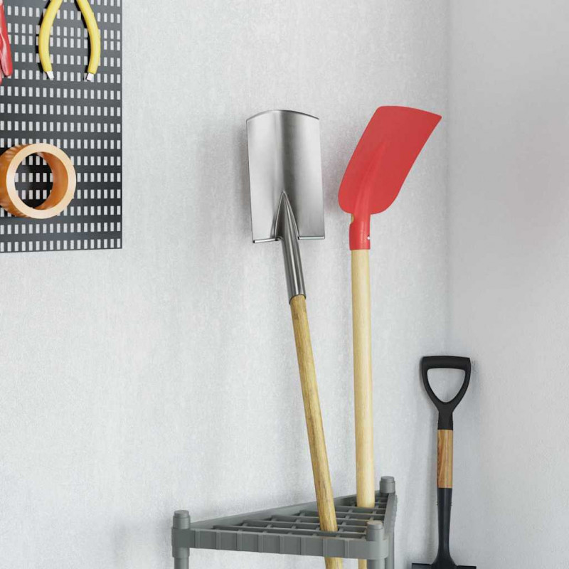 Głowica łopaty 4 pcs Srebrny 43 x 17 cm Stal malowana proszkowo