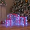 Pudełko Prezentowe 3 pcs Niebieski 20 x 20 x 20 cm Akryl