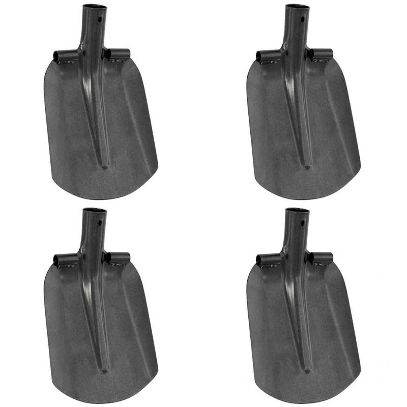 Głowica łopaty 4 pcs Srebrny 33 x 21 cm Stal malowana proszkowo