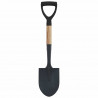 Łopata Czarny 68,5 cm Stal Powlekana i Lite Drewno