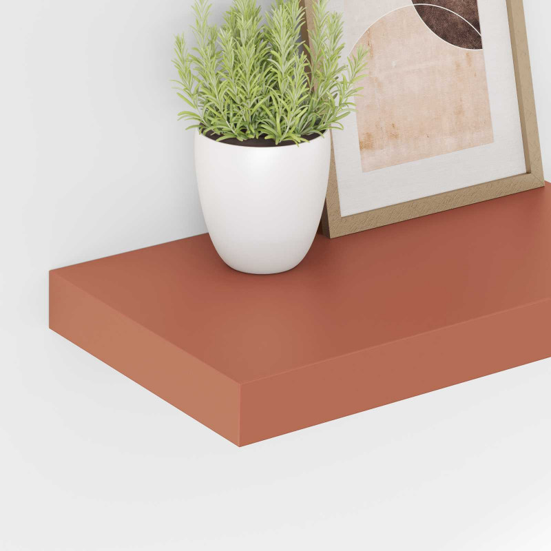 Półka ścienna Czerwony 40 x 23,5 x 4 cm Materiał drewnopochodny