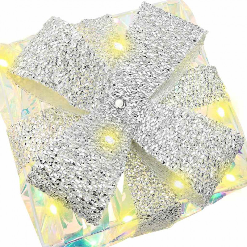 Pudełko Prezentowe 3 pcs Ciepła biel 20 x 20 x 20 cm PET