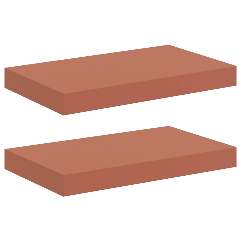 Półka ścienna z przechowywaniem 2 pcs Czerwony 40 x 23,5 x 4 cm