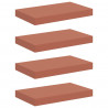 Półka ścienna z przechowywaniem 4 pcs Czerwony 40 x 23,5 x 4 cm