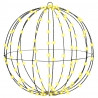 Piłka z 160 diodami LED Ciepła biel 50,5 x 50,5 x 52 cm Metal