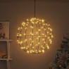 Piłka z 160 diodami LED Ciepła biel 50,5 x 50,5 x 52 cm Metal