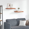 Półka ścienna z przechowywaniem 2 pcs Czerwony 50 x 23 x 4 cm