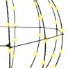 Piłka z 160 diodami LED Ciepła biel 50,5 x 50,5 x 52 cm Metal