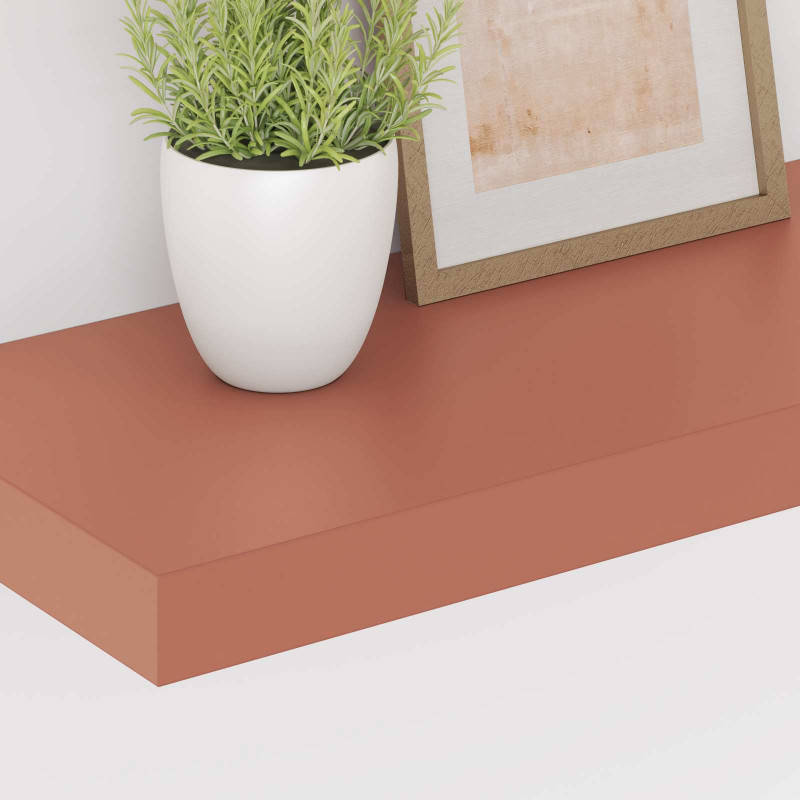 Półka ścienna z przechowywaniem 2 pcs Czerwony 50 x 23 x 4 cm