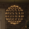 Piłka z 192 diodami LED Ciepła biel 59,5 x 59,5 x 63 cm Metal