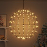 Piłka z 192 diodami LED Ciepła biel 59,5 x 59,5 x 63 cm Metal