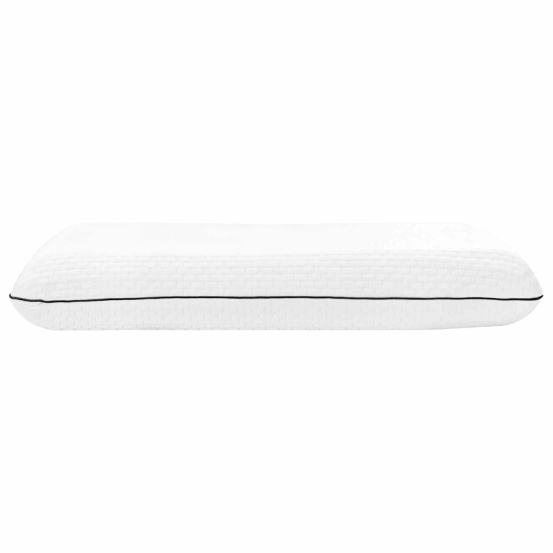 Poduszka do spania Gładki Biały 80 x 40 x 12 cm Pianka żelowa