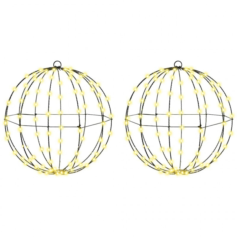 Piłka 2 pcs Ciepła biel 40 x 40 x 43,5 cm Metal