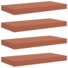 Półka ścienna z przechowywaniem 4 pcs Czerwony 50 x 23 x 4 cm