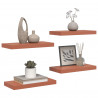 Półka ścienna z przechowywaniem 4 pcs Czerwony 50 x 23 x 4 cm
