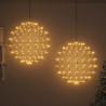 Piłka 2 pcs Ciepła biel 59,5 x 59,5 x 63 cm Metal