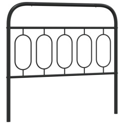 Metalowe wezgłowie, czarne, 100 cm