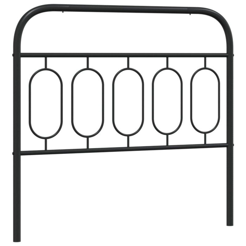 Metalowe wezgłowie, czarne, 100 cm