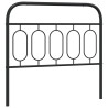 Metalowe wezgłowie, czarne, 100 cm