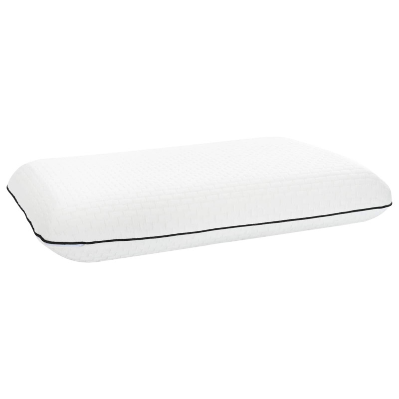 Poduszka do spania Gładki Biały 60 x 40 x 10 cm Pianka żelowa