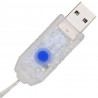 Wianek z 60 diodami LED Niebieski 76 x 76 x 8,5 cm Akryl