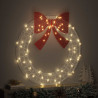 Wianek z 80 diodami LED Ciepła biel 92 x 92 x 9,5 cm Akryl