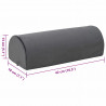 Poduszka na podnóżek Gładki Szary 42 x 18 x 13 cm Pianka PU