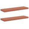 Półka ścienna z przechowywaniem 2 pcs Czerwony 80 x 23,5 x 4 cm