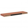 Półka ścienna z przechowywaniem 2 pcs Czerwony 80 x 23,5 x 4 cm