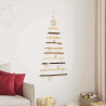 Choinka z 30 diodami LED Naturalny 90 cm jesion lite drewno