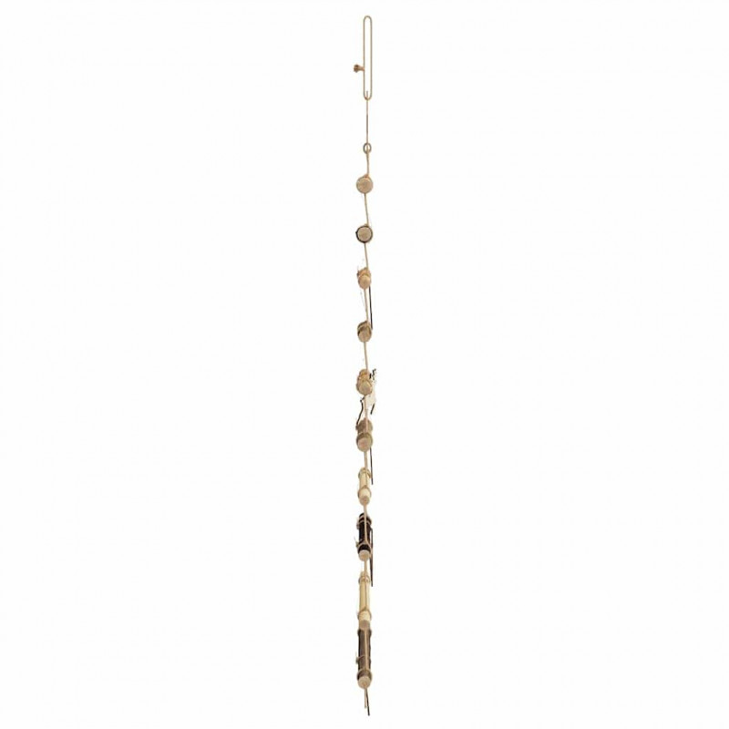 Choinka z 30 diodami LED Naturalny 90 cm jesion lite drewno