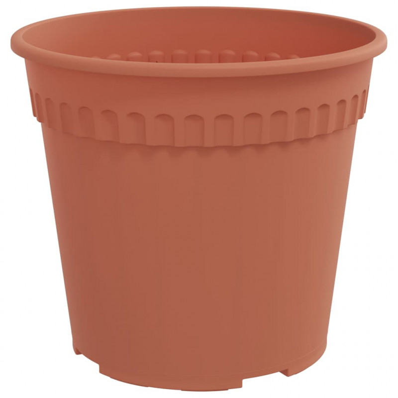 Okrągła doniczka na kwiaty 6 pcs Czerwony ceglasty Ø 17 x 14 cm