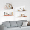 Półka ścienna z przechowywaniem 4 pcs Czerwony 90 x 23,5 x 4 cm